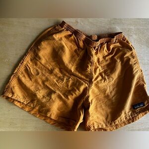 Orange Patagonia Baggies 5”